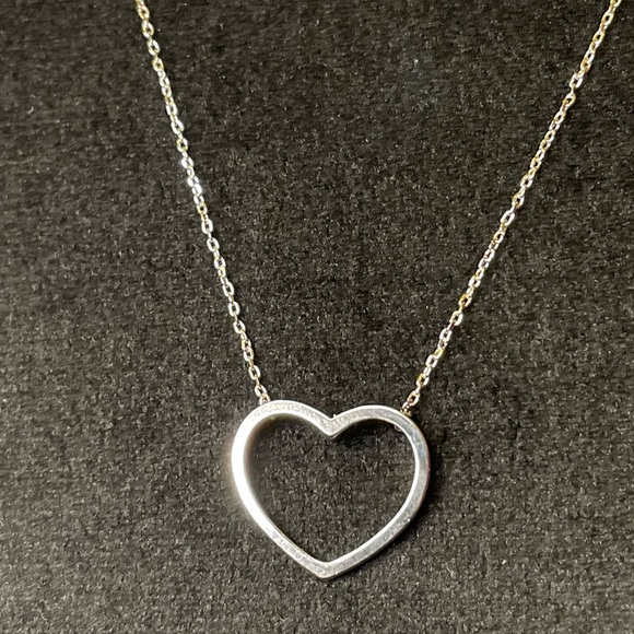 White Gold Heart Necklace — Valentine’s Day Collection - Picture 2 of 3